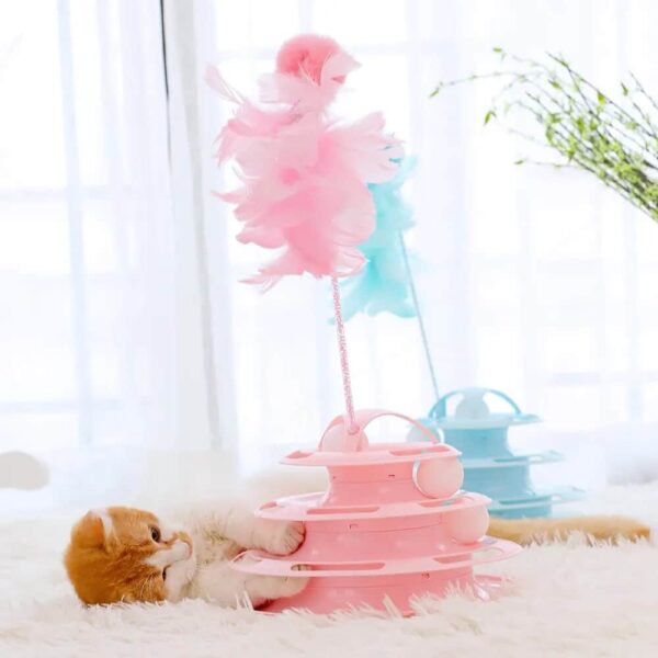 4-Level Cat Toy Tower