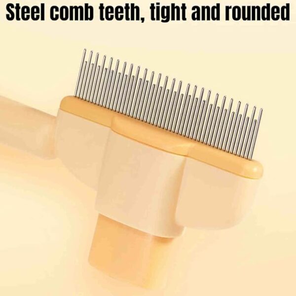 Self-cleaning Pet Flea Comb Grooming Brush - Image 4