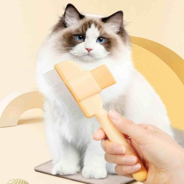 Self-cleaning Pet Flea Comb Grooming Brush